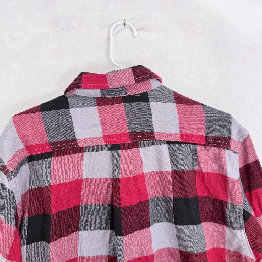 Eddie Bauer Flannel Shirt Mens XL Red Flannel Plaid Pocket Outdoor Button Down - Picture 8 of 9